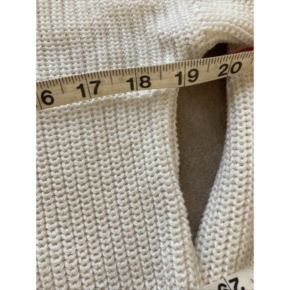 CYNTHIA ROWLEY Cherry Embroidered Sweater Sz S New Ivory Red Crochet Fruit Cute - Picture 5 of 7